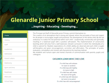 Tablet Screenshot of glenardlejuniorprimaryschool.com